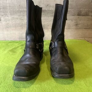 Double H Black Leather Men's Boots